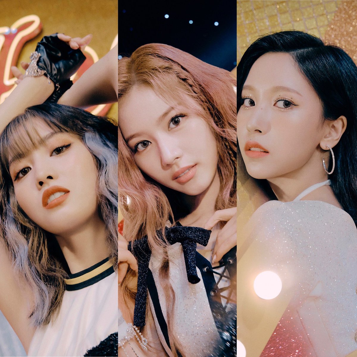 Msm Archive This Look On Momo Sana And Mina Twice S Visual Line