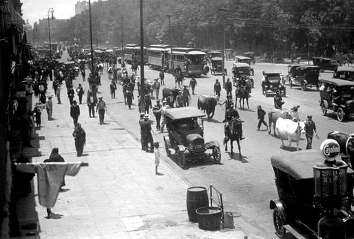 AndresGuzBJ's tweet photo. Hace 100 años!!
Av. Juárez en 1920.
Ya vieron estación de gasolina?
 #Anguz https://t.co/c2KxFyq830