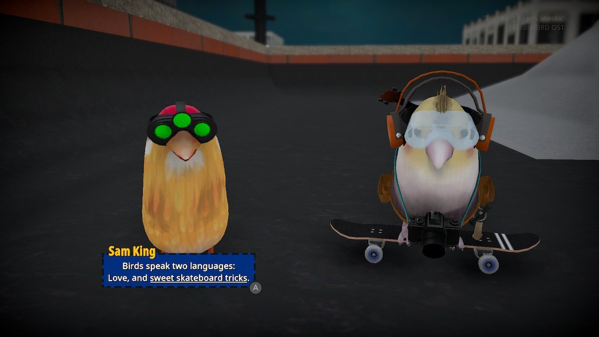 LordCleverpork's tweet photo. This IS the best game ever made. #Skatebirds #NintendoSwitch https://t.co/L53ahwLJXy