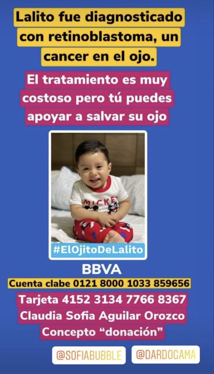 josssmiles's tweet image. Amigos, ojalá me puedan ayudar a compartir esto. Ayúdenme a salvar #ElOjitodeLalito.