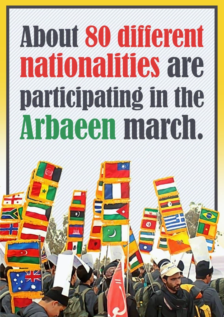 emily_wilson21's tweet photo. َAbout 80 different nationalities are participating in the Arbaeen march.#Arbaeen #Arbaeen2021 #Hussain #Arbaeenwalk2021 #Arbaeen1443 #PeaceDay #Peace #ArbaeenForIndians #arbaeen2020 #FBPE #FBPA #FBDA #FBPPR #FBNHS #FBSI #ProEU #Iraq #Karbala 
#اربعین #اربعین_حسینی #اربعین۱۴۰۰ https://t.co/8663pqwsh0