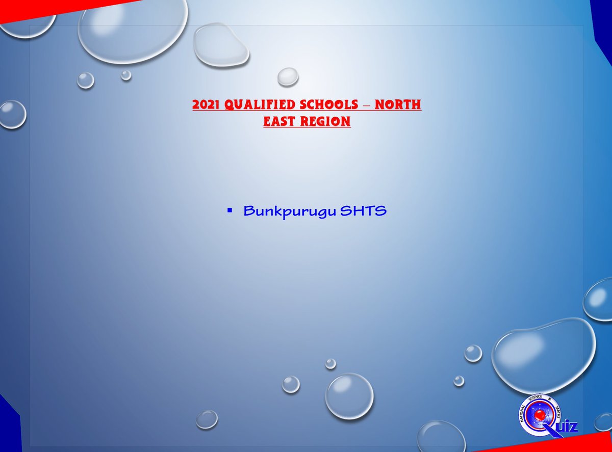 nsmq_stats's tweet photo. @NSMQGhana 2021 Qualified Schools - North East Region https://t.co/qNNl8dbei4