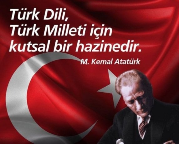 Memleket_se's tweet photo. "Ulusal duygu ile dil arasındaki bağ çok güçlüdür. Dilin ulusal ve zengin olması, Ulusal duygunun gelişmesinde başlıca etkendir. Türk dili, dillerin en zenginlerindendir; yeter ki bu dil bilinçle işlensin."
Gazi Mustafa Kemal Atatürk 
#dilbayramı https://t.co/lZhf57w9Sc
