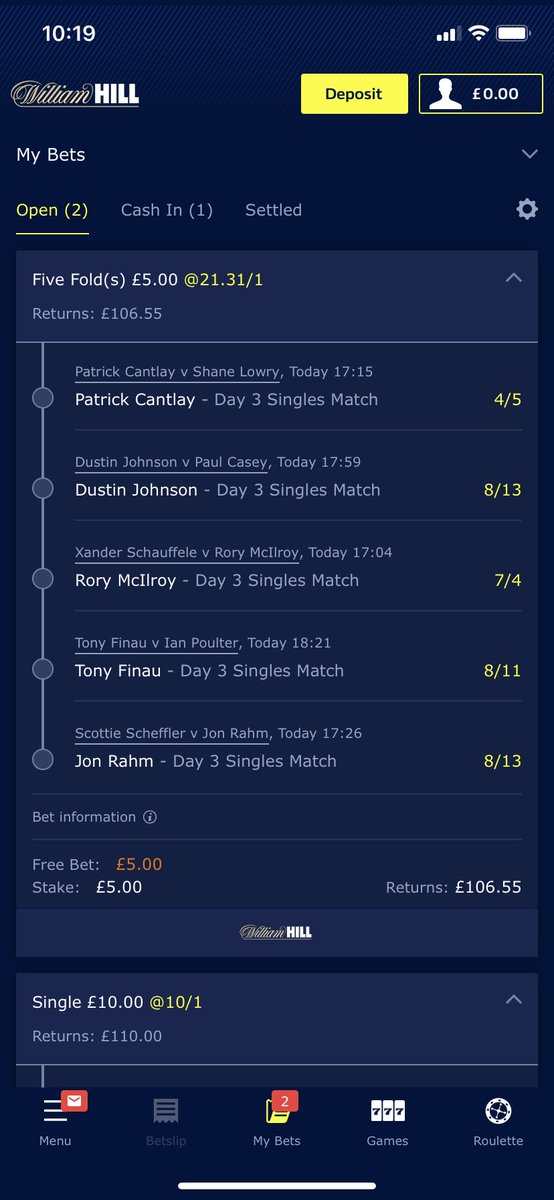 Thanks to Jordan Speith finally winning a point we have a fiver free bet on our hands today. Another banker for an L