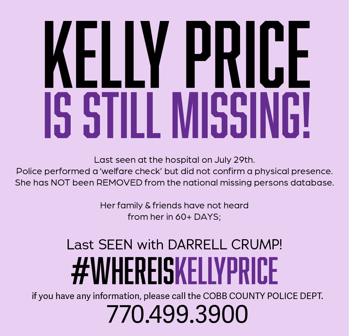 BlackGirlInterr's tweet photo. #WhereIsKellyPrice #FindKellyPrice #kellypricemissing https://t.co/tLRJZoSWDI