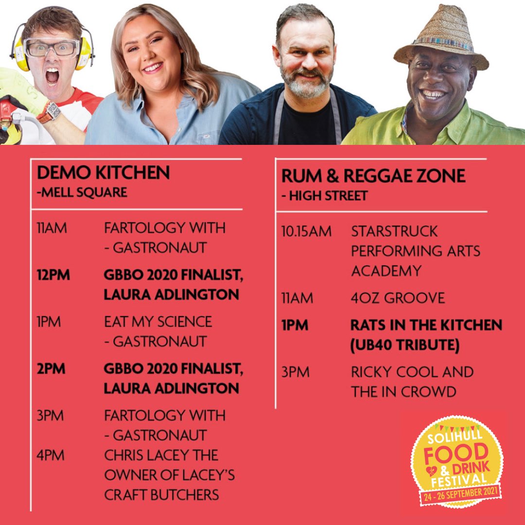 SolihullBID's tweet photo. It’s #SolFoodFest Sunday! Who’s coming down today? https://t.co/eOHhToVDeH
