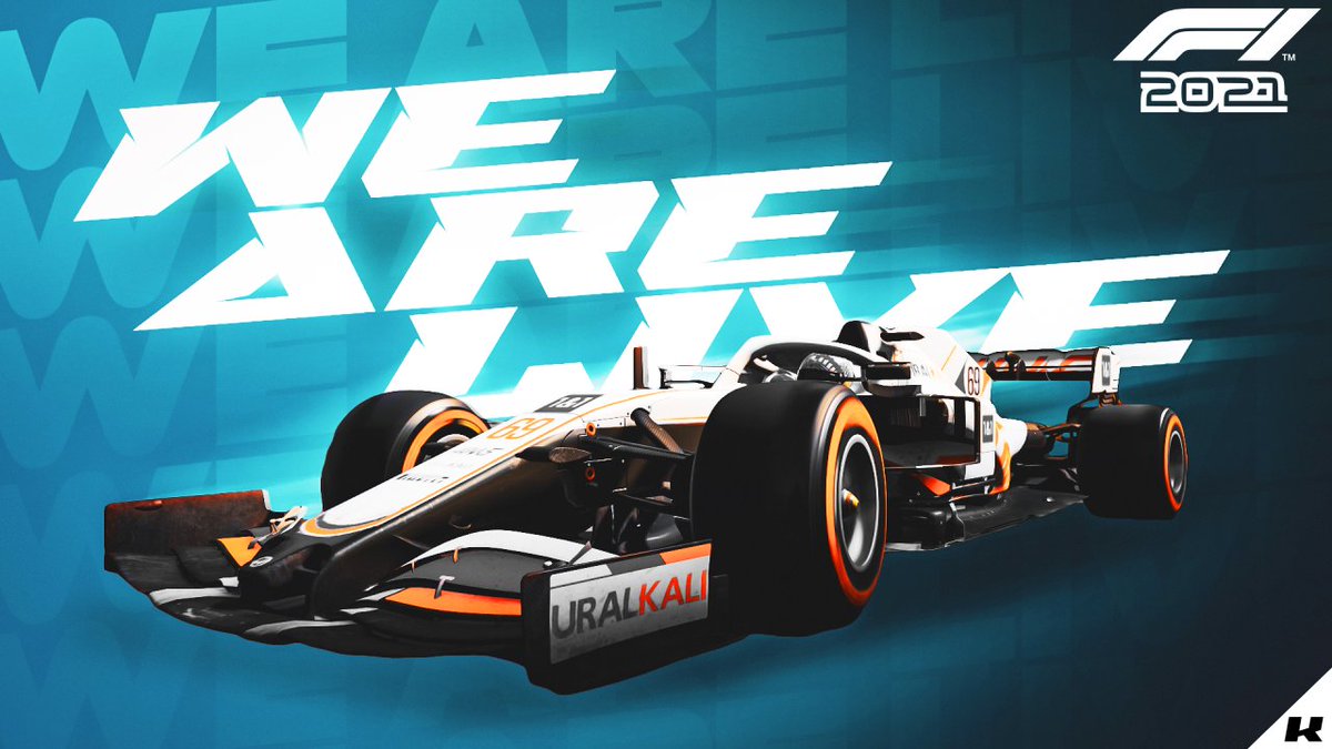 KaliosTV's tweet photo. WE ARE LIVE 👇
F1 2021 tonight, for Round 8 of the season in Portugal, racing in AFR 🔥

@1620Kings | #F1 #F12021Game #Live 
🔗https://t.co/tgu97pGvN8 https://t.co/Qgq83NXBN4