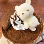 食べたいけど食べられない!？可愛いくまさんのアイスがのったかき氷!