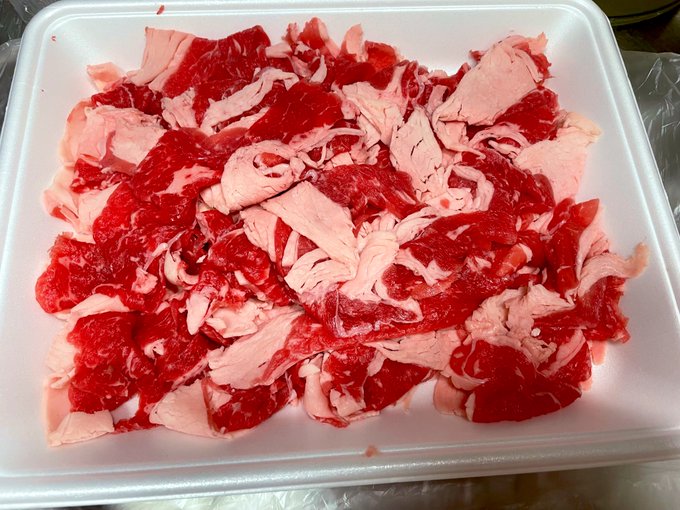 牛肉の生姜焼きです ヒレ肉はお高いので切り落としで(^q^) 