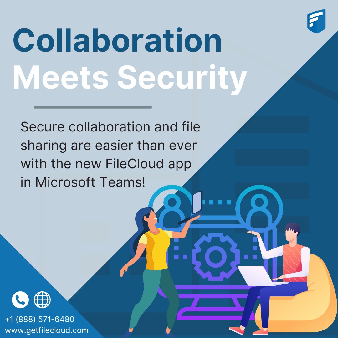 getfilecloud's tweet photo. You asked, we listened: With FileCloud 21.2 we’ve added Microsoft Teams Integration, making it easy to work with your teams while relying on FileCloud’s secure system. https://t.co/QoNChBe7gY #upgrade #getfilecloud #MicrosoftTeams https://t.co/27LlQaD78x