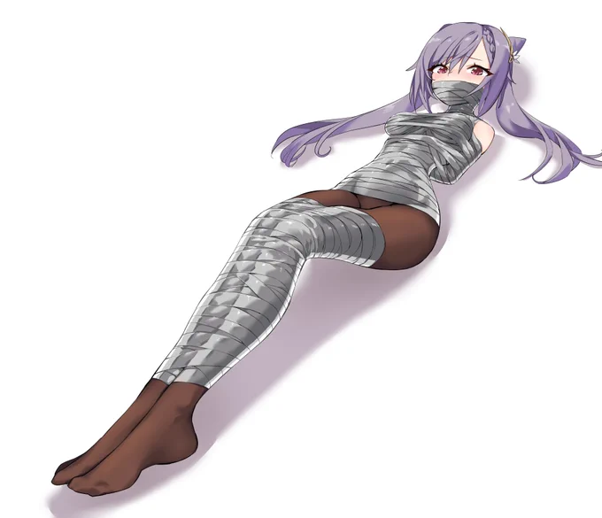 [skeb] Keqing mummification 