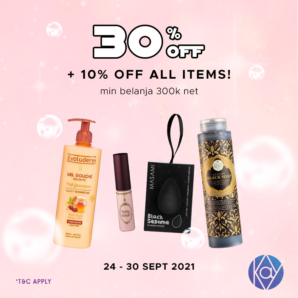 PondokIndahMall's tweet photo. It’s Pay Day time!
Treat yourself after a long work with our Pay Day Promo 30% OFF + 10% all items, with minimum purchase 300k.
Valid from 24 - 30 September 2021.
#PayDay
#Promo
#KayCollection https://t.co/YTTFRp4g4y