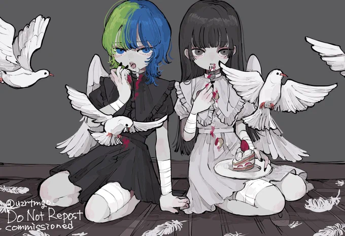 twinpale様のグッズ用にお2人のイラストを描かせて頂きました🏹🥚

(許可頂いたので掲載させて頂きます) 