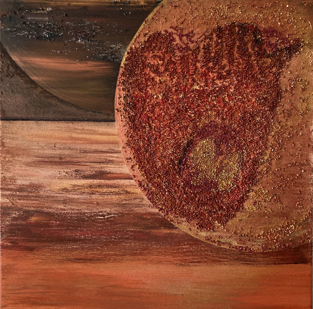 lonnyrams's tweet photo. Nieuwe serie schilderijen  “Universe” gemaakt, waaronder deze Warmth of the Sun - natural balance of life. Daar houd ik me maar aan vast in deze QRankzinnige tijden… https://t.co/dSPt7vy2n4 https://t.co/NoiZNBYWAd