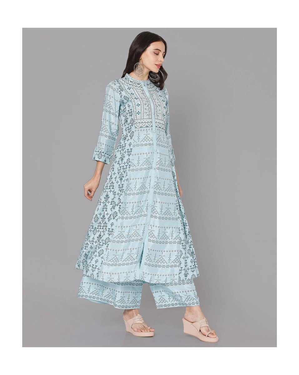 Komalpreet_07's tweet photo. Ojas Designs Printed Round-Neck A-line Kurta Set.
Blue staight calf length printed kurta with Palazzo which gonna become your new closet favorite.

Visit our website:
https://t.co/IHvklaWGcu

#ethnicwear #indianwear
#suitset #designerclothes #designerkurtas #suitset #bluekurta https://t.co/RNbXapJA51