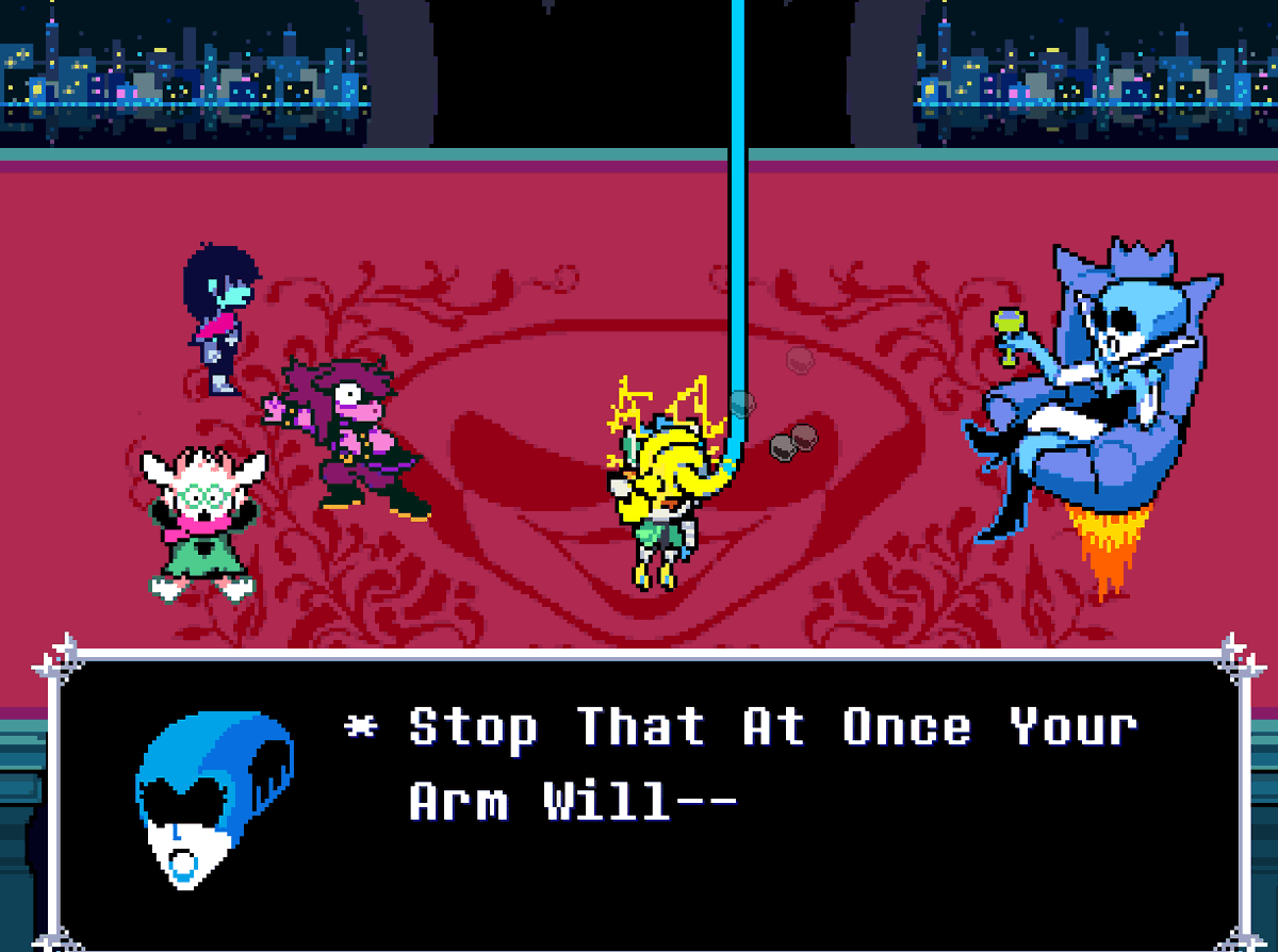 ArcherBias's tweet photo. I DIDNT FIGHT AT ALL THIS TIME 

Is this a bug? #deltarunebug https://t.co/6wHxjjo32Q