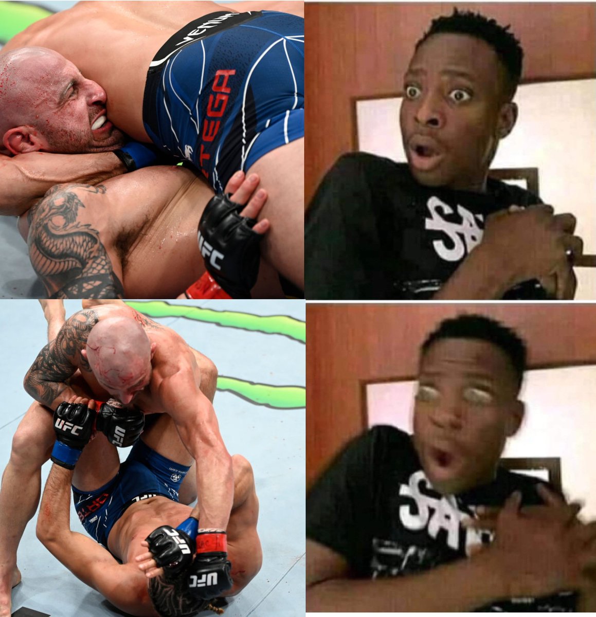 hektic_one's tweet photo. that third round, man #UFC266 https://t.co/lx8N8aws1Q
