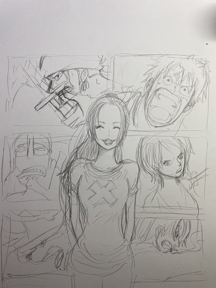 息抜きイラスト。
ちょっとビビの画風変えてみた。 
