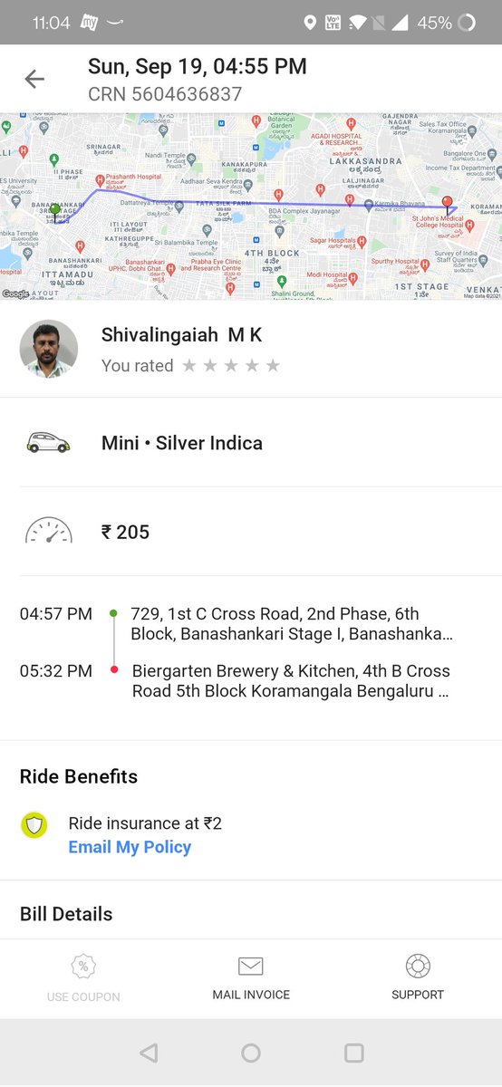 Euphonyforlife's tweet photo. So you've to refund me money for the ride ending with 6837 and haven't completed the payment for the second ride. Please look into this https://t.co/OVUVo2oaYM