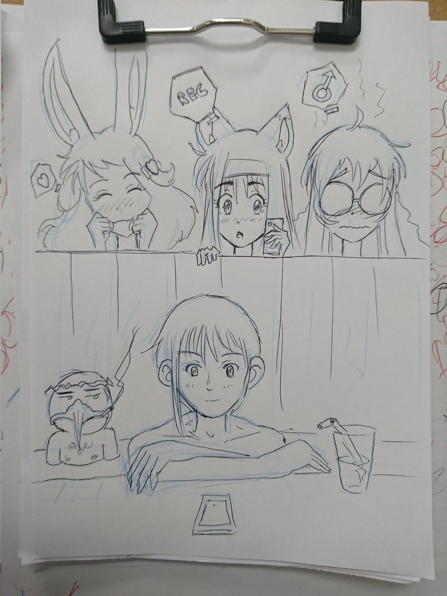 10 min idea sketch 10分間落書き #drawing #bunnygirl #ilustration #kemonomimi #foxgirl #sketch #originalcharacter #イラスト #けものみみ #ArtistOnTwitter #art #オリキャラ #うさみみ #バニーガール #きつねみみ #イラスト好きな人と繋がりたい #絵描きさんと繋がたい