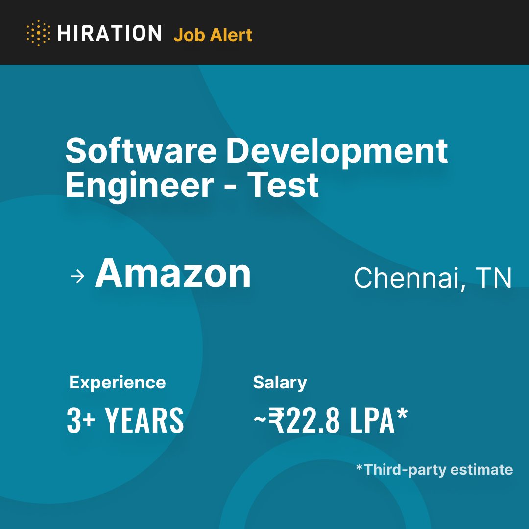 tech_hiration's tweet photo. Apply to @amazonIN here:

https://t.co/UjZjfsnnnJ

#HiredViaHiration #JobSearch #Recruitment #JobAlert #JobVacancies #TechJobs #TechIndustryJobs #TechJobsAlert #Jobs2021 #JobSeeker #JobHiring #JobsInIndia #JobListings #JobVacancyIndia #HiringNow #TechCareers (5/6) https://t.co/uK6JmDqBtE