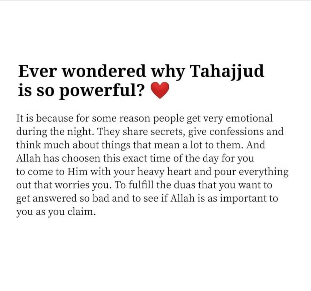 #powerofTahajjudi