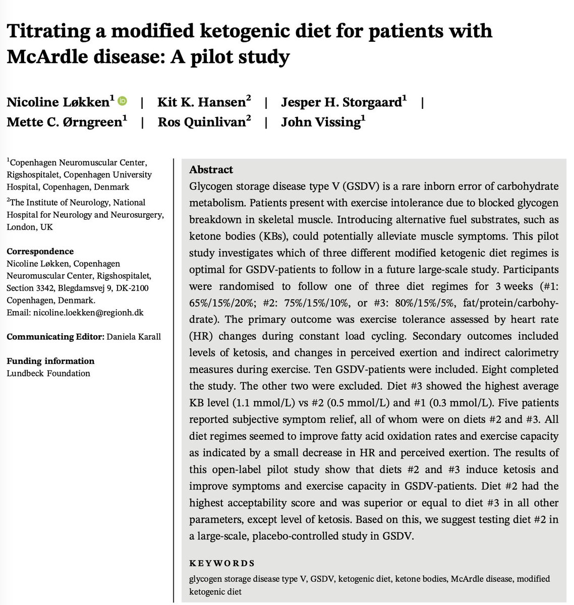 JIMD_Editors's tweet photo. I couldn't find 'something blue' so I'm calling this 'blueish', wrapping up for today with:
Titrating a modified ketogenic diet for patients with McArdle disease: A pilot study
Nicoline Løkken, et al
https://t.co/5FWzcDKcfh
#Mcardle #GSDV #GSD https://t.co/lX6QffxNvu