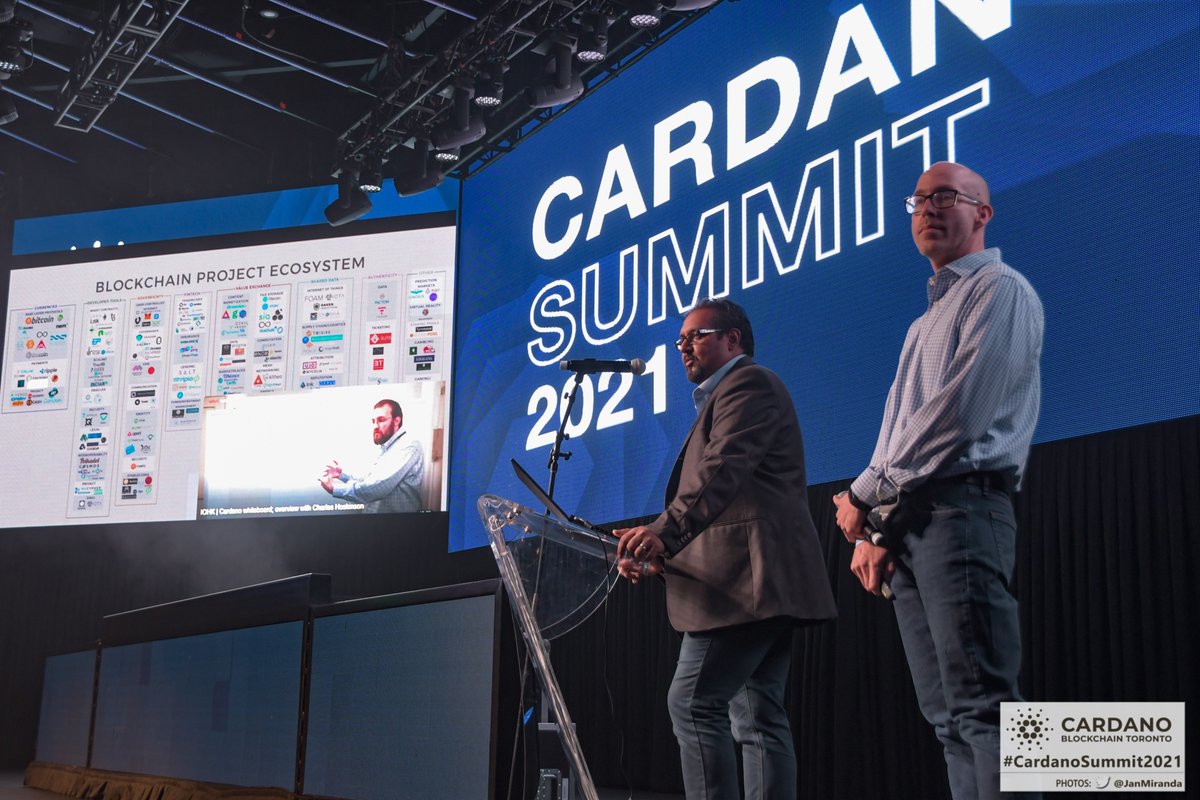 JanMiranda's tweet photo. #CardanoSummit2021 #Toronto Note worthy presentation from @CanadaCardano &amp; @CardStarter building on the #Cardano #blockchain. Congradulations @John_CF great venue @rebel
 #Canada #cryptocurrency https://t.co/6rf1Ksfmdn
