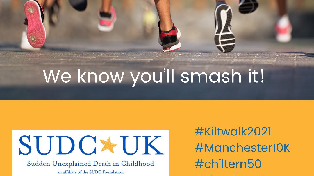 SUDCUK1's tweet photo. Thank you to everyone running or walking today in aid of #SUDC UKβs mission! Best of luck & we hope you enjoy these 3 events in different areas of the U.K. #chiltern50 #Manchester10K @thekiltwalk. πππ #grateful #runforcharity #walkforcharity @friends_frankie @Great_Run https://t.co/Ss8J5B3cTe