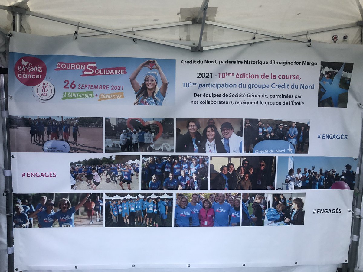 ericlhote's tweet photo. Tous prêts pour la 10ème édition #CourseEnfantsSansCancer @ImagineforMargo cette année le groupe @creditdunord partenaire historique engagera une équipe de 200 collaborateurs associant ses collègues du réseau France @SocieteGenerale #GoFightWin https://t.co/o08d5uW3xJ