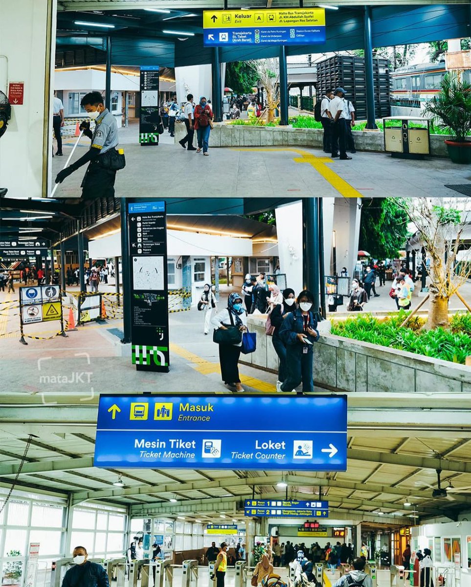 DKIJakarta's tweet photo. Menandai rampungnya penataan stasiun Tebet rencananya akan segera diresmikan, lho. 

Nantikan informasi selanjutnya, ya. 
Sekarang intip dulu Wajah Baru Stasiun Tebet!

#mitj #KotaKolaborasi #ModaIntegrasiTransportasiJabodetabek #JakLingko #stasiuntebet #penataankawasanstasiun https://t.co/SrFtN7SWKQ