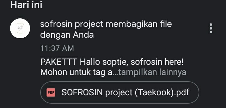 abbyyxv's tweet photo. @sofrosinproject  Dan para authornim, pdf nya sudah sampai trmkasih banyak sudah menciptakan pdf ini 💜💜 https://t.co/oydhPxpaJR