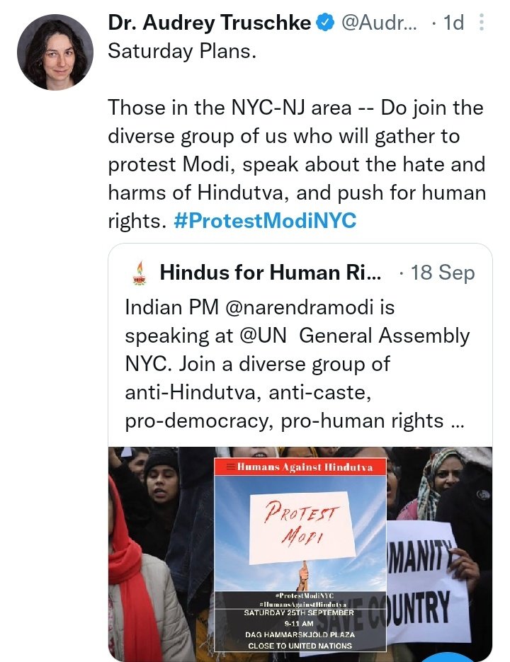 tarunpa39484496's tweet image. The dismantle Hinduism gang who got badly exposed a few days back have again emerged out of their caves with a new agenda #ProtestModiNYC .
Unfortunately for these anti-Hindu elements, #India is too strong for you people to break