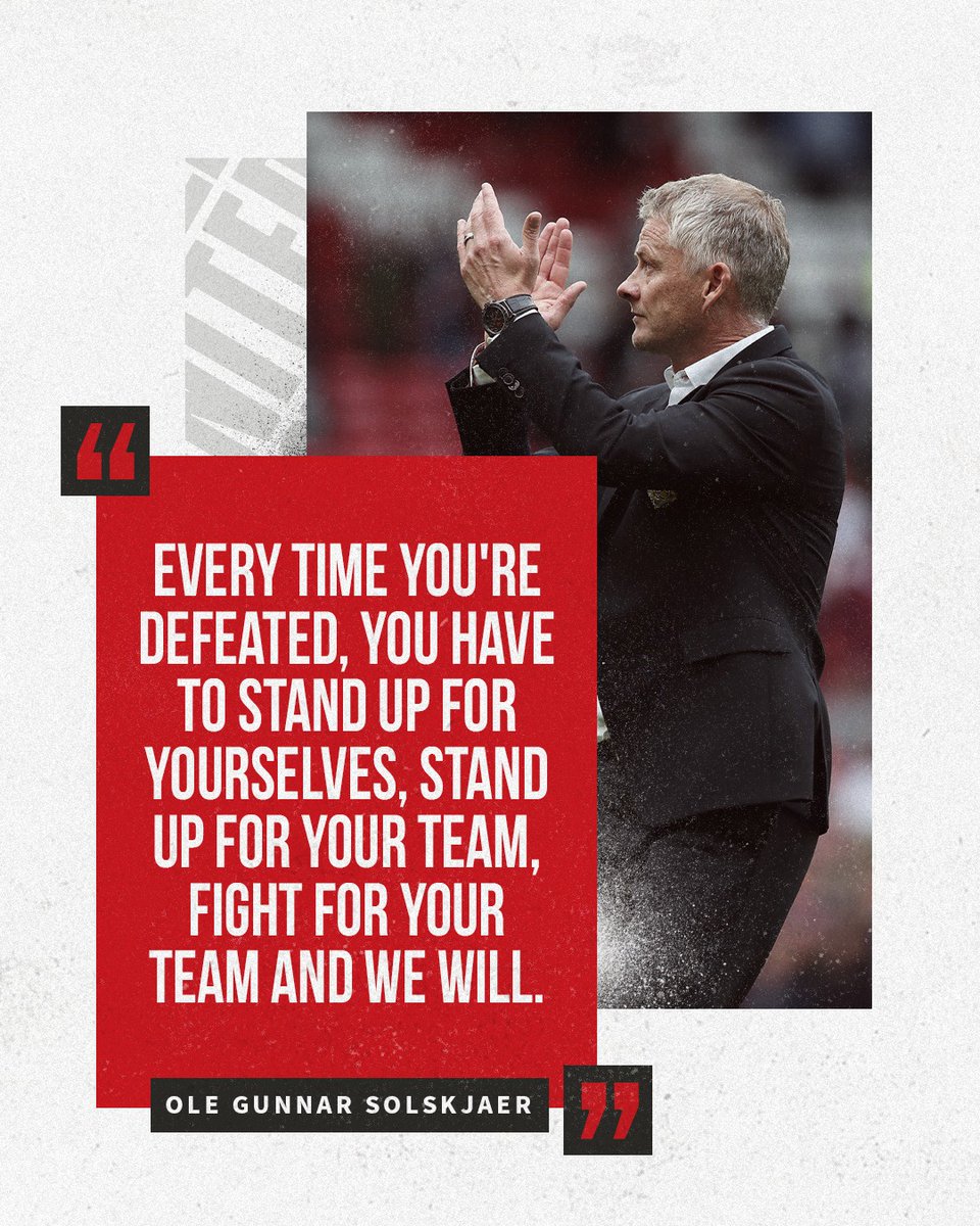 ManUtd's tweet photo. 💬 It's all about how we respond.

#MUFC https://t.co/Zr5TFauxhH
