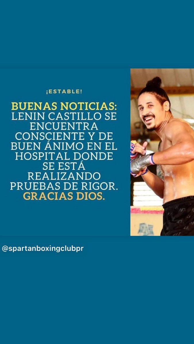 gilbertlenin's tweet photo. Gracias a todos por sus oraciones, todo esta bien según los estudios realizados 🙏🏼🙏🏼🙏🏼 #teamCastillo @MatchroomBoxing @Kowalski_JC21 https://t.co/tWmbx7v2u1