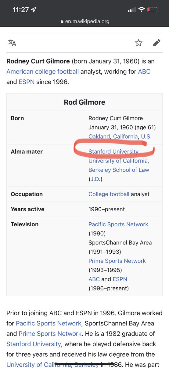 ItsCrawdaddy's tweet photo. @jordanbfreeman @wookiedu They both did. Flemming also used to be the radio guy for Stanford. #BiasedAsHell https://t.co/kjvnHeYTfR
