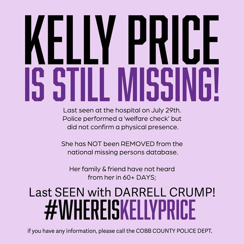 SoapOperaMania's tweet image. #KellyPrice.

#FindKellyPrice.

#KellyPriceUpdate.

Ms. Kelly Price IS STILL Missing Ya'll Please Keep Her And Her Family In Your Prayers. Thank You And Bless You REAL TALK.💯✔😭🙏