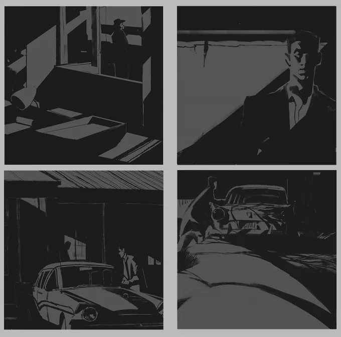 Some thumbnails that I did for @katherinelamart 's class over at @warriorartcamp https://t.co/Ib5CeRgDnF . Love all the classes I'm taking so far and I am dying cause they are so hard LOL! Studies based off of the movie Psycho! 