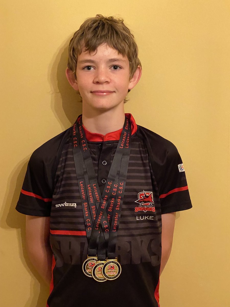 jamesjdobson's tweet photo. Finally back to competitive swimming for Luke after 18 months.  Club Champs began this weekend, great start yesterday, 3 races, 3 golds and 3 PBs.  Well done Luke. #clubchamps #hardwork ⁦@leicestersharks⁩ https://t.co/XkrXXTlyQB