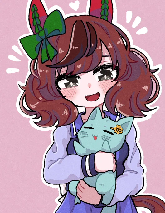 猫を抱くネイチャ～～🐱 