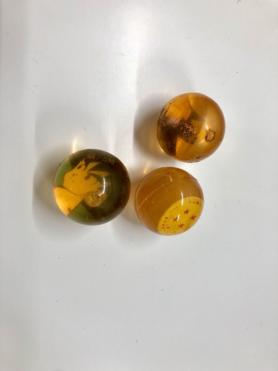 shuntarow's tweet photo. ドラゴンボールふりかけのオマケゴムボール。懐かしい…。 https://t.co/oX2BPb4kxR