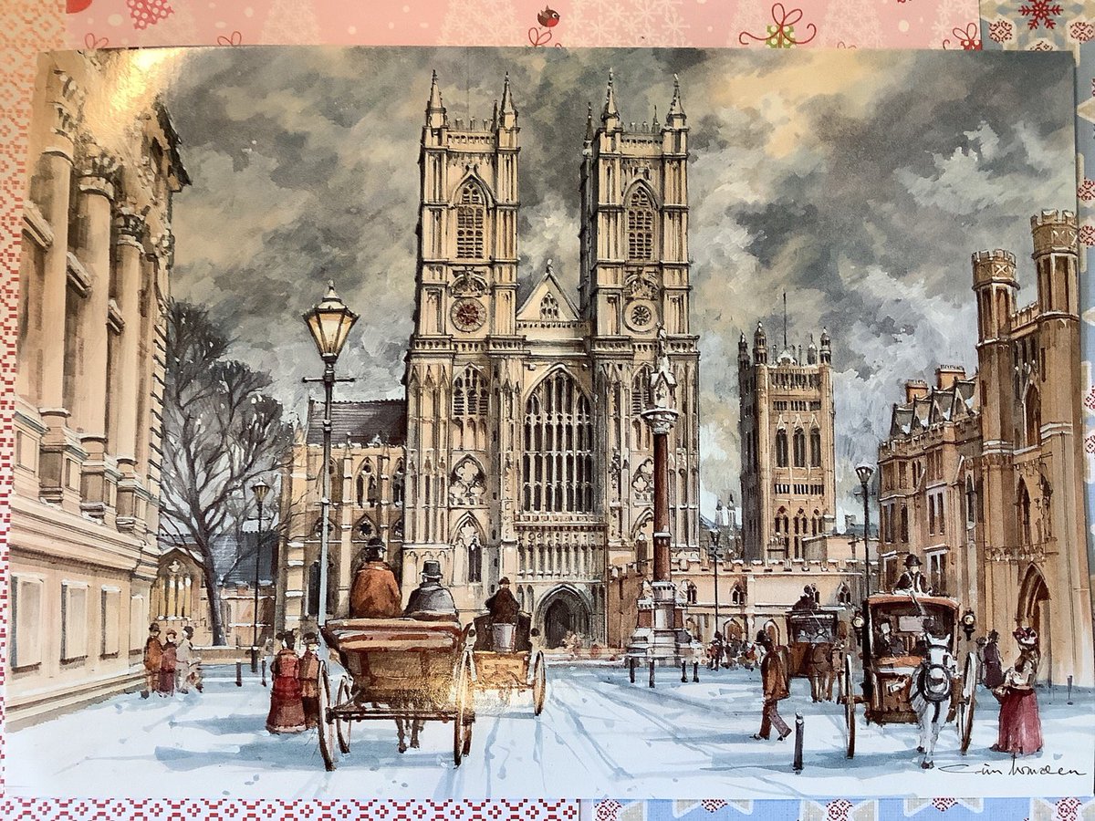 WatsonsVintage's tweet photo. I only have ONE of these STUNNING Cards available in my #etsyshop : RARE Vintage Circa 1990s London Themed Christmas Card entitled "Westminster Abbey' designed by Colin Warden #LondonLover #VintageChristmasCard https://t.co/IRduXQG62g #WestminsterAbbey #ACardToFrame #RareCard https://t.co/3fCizf4isP