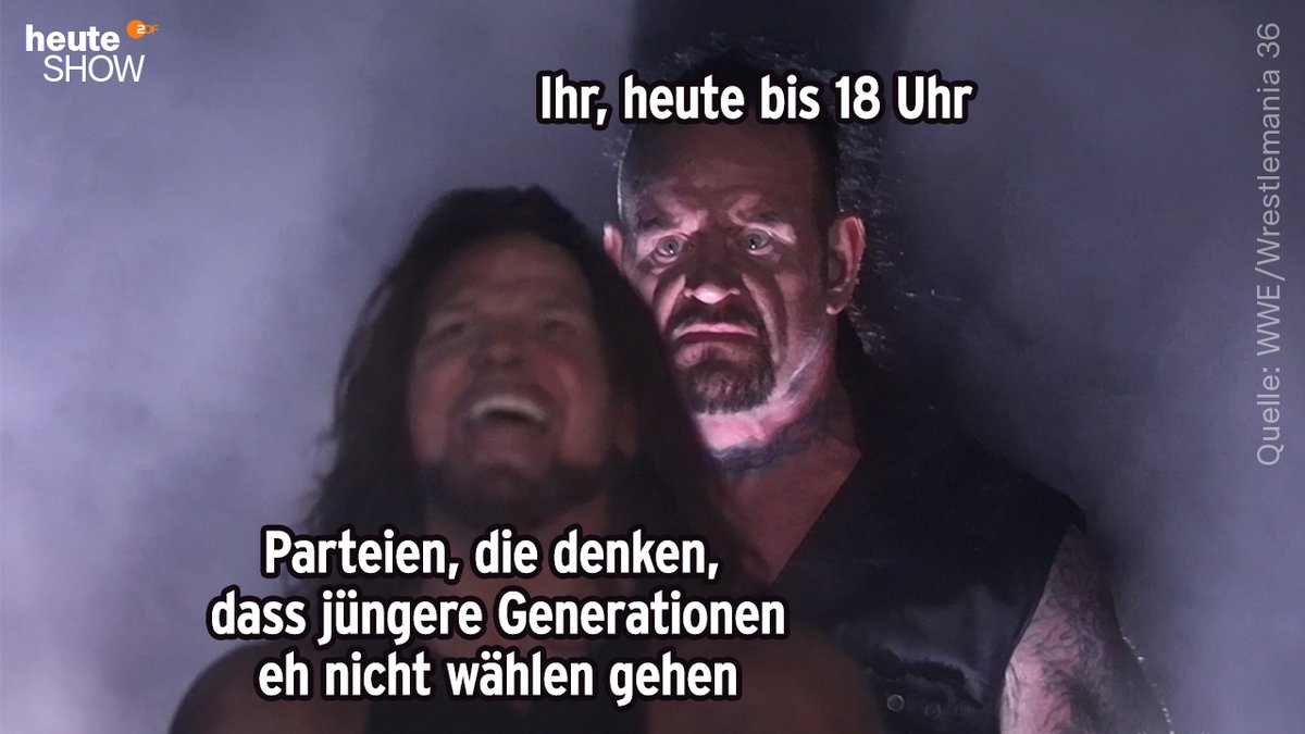 heuteshow's tweet photo. Jede Stimme zählt. #btw21 #wahl2021 https://t.co/gcyzq2Jj7G