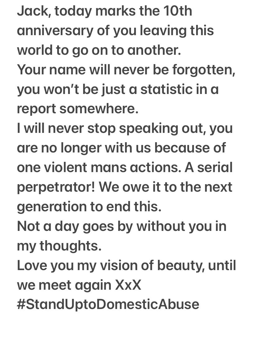 Rachel_SUTDA's tweet photo. Thinking of you Jack today, and all the other children lost because of domestic abuse &amp; violence. 

#StandUptoDomesticAbuse https://t.co/1c8wXKp69u