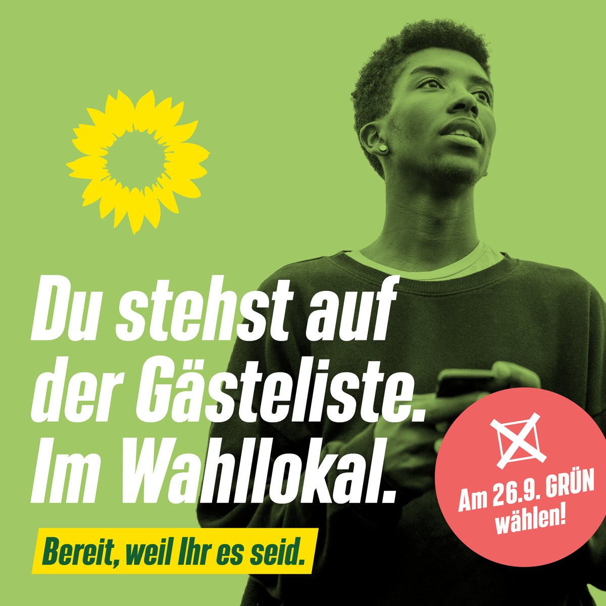 GrueneDtzb's tweet photo. Die Wahllokale sind seit 8.00 Uhr geöffnet und schließen um 18.00 Uhr. Bis dahin kann jeder und jede Wahlberechtigte die Stimme🗳 abgeben. Deswegen: Bitte geh wählen💚🌻!
Wähl mit Deiner ❎Erststimme für Stadt und Kreis Offenbach Dr. Wolfgang Strengmann-Kuhn @W_SK!
#btw21
1/3 https://t.co/b74UYI0CFb