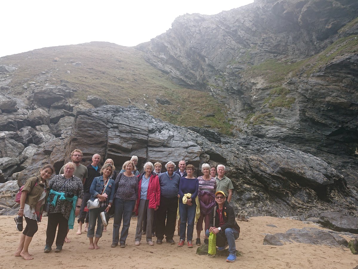This weekend I'm leading a McCabe Pilgrimages group finding out more about the Cornish Celtic Saints.  Here we are at the Holy Cave, Holywell on our St Piran' trail.  Today we share the Eucharist at St Hilary Church followed by a tour of St Michael's Mount.<a href="/DioTruro/">Diocese of Truro</a> <a href="/MountsBayUB/">Mount’s Bay United Benefice</a>