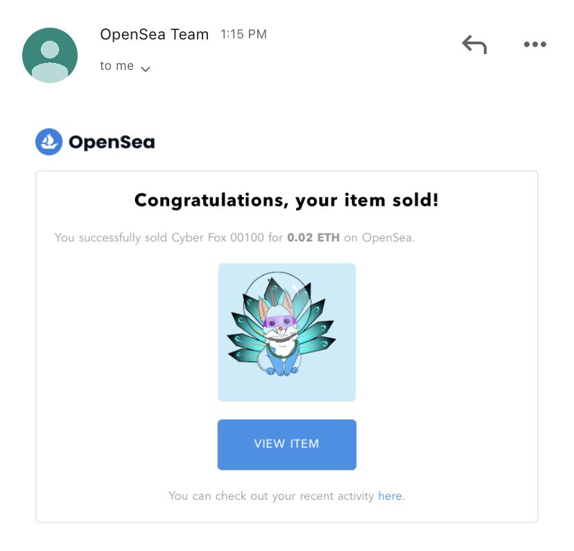cyberfoxnft's tweet photo. Another one sold! Get your foxie now. 🦊 #NFTs https://t.co/hj2coHXYP2