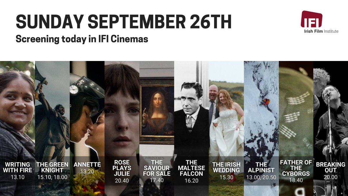 IFI_Dub's tweet photo. Happy Sunday! It's the last day of the #IFIDocumentaryFestival today, with screenings of WRITING WITH FIRE, THE IRISH WEDDING, THE SAVIOUR FOR SALE, and our closing film BREAKING OUT.
๐๏ธ Book your tickets at https://t.co/INEjXaGEiK or by calling 01 679 3477. https://t.co/ly1UachcWQ