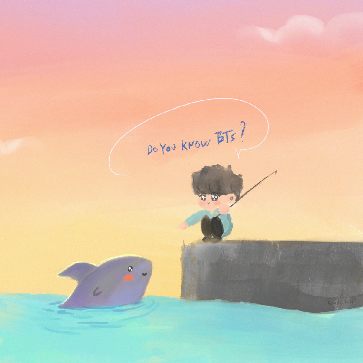 ugh_m4ri's tweet photo. do you know BTS? 🌊🦈 https://t.co/6IIBQgCxyY