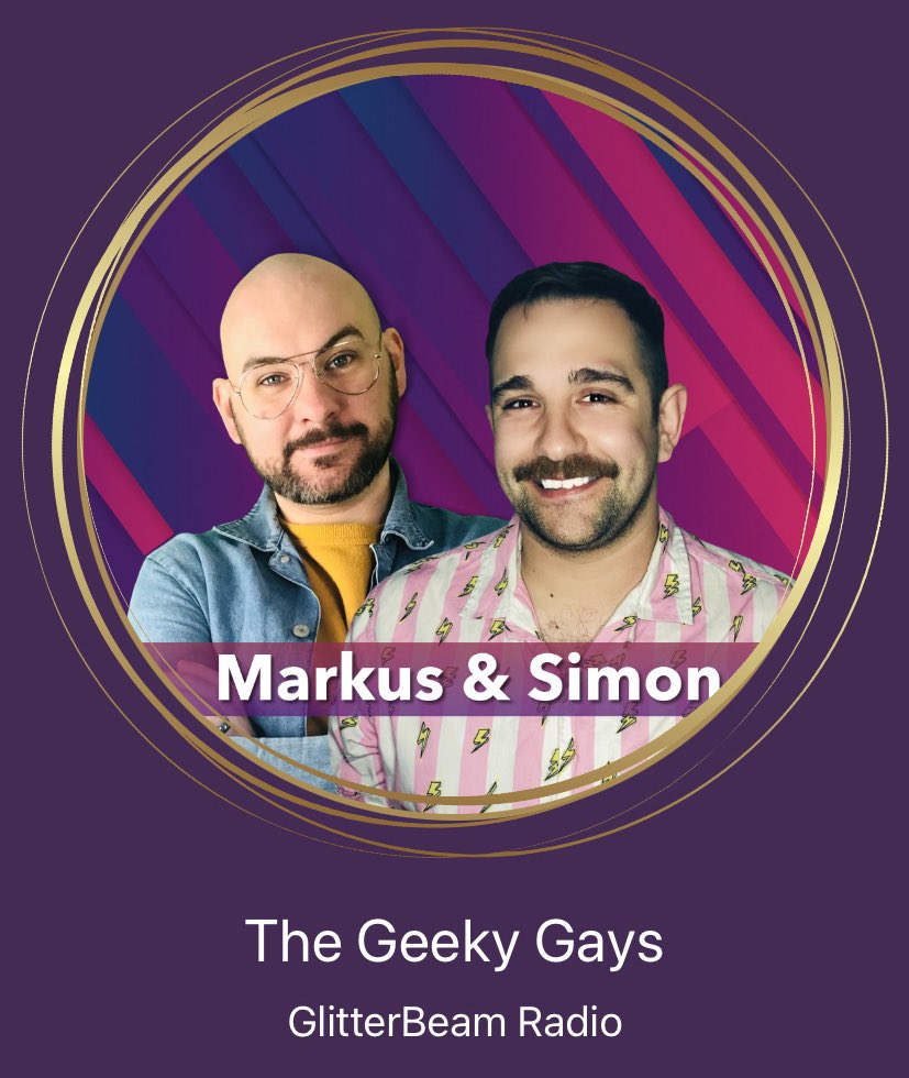 SimplyShowtunes's tweet photo. Simon and Markus are live on @GlitterBeamUK from 2pm today with two hours of geeky goodness! We are building up our geeky music library! What film, TV, video game or musical tracks would you like to hear? #gaygeek #geekysunday #glitterati #glitterbeam https://t.co/NhicvgDfia